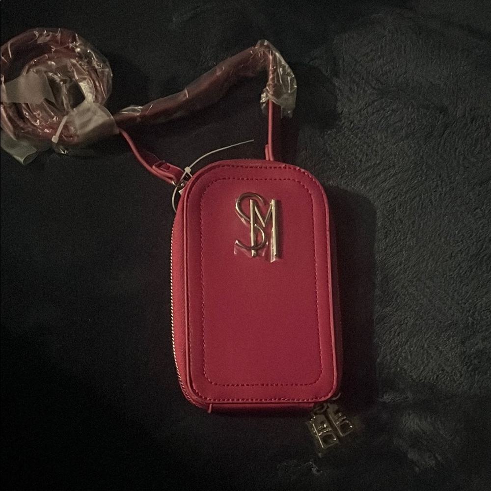 Steve Madden Pink Mini Bag with Gold Monogram